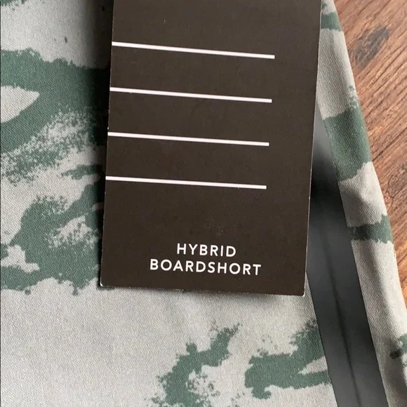 MSX Strahan Green Camo Board Shorts Swim Trunks - Picture 7 of 10